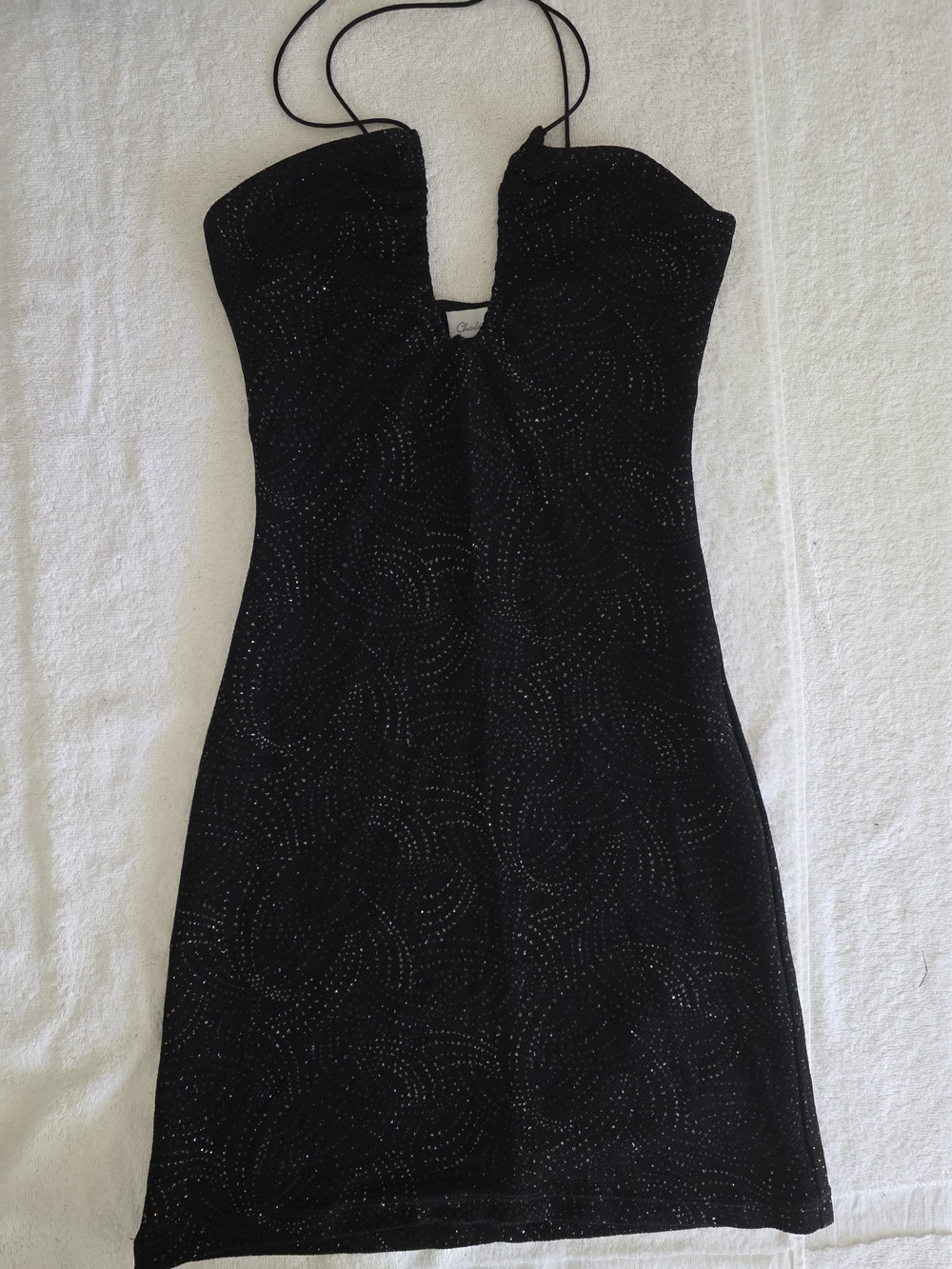 VINTAGE Y2K CHARLOTTE RUSSE GLITTER MINI DRESS
